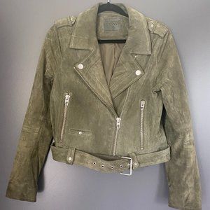 Blank NYC Sage Suede Moto Jacket [Size M]